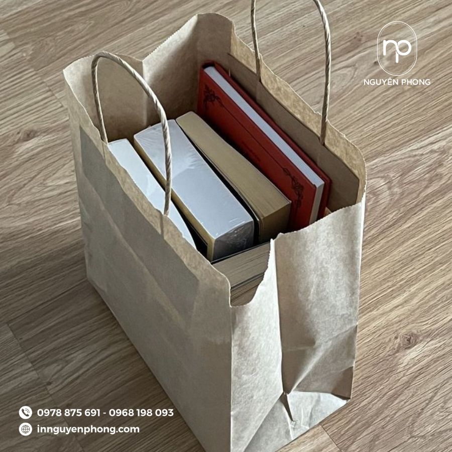 Mẫu túi giấy đựng sách ấn tượng